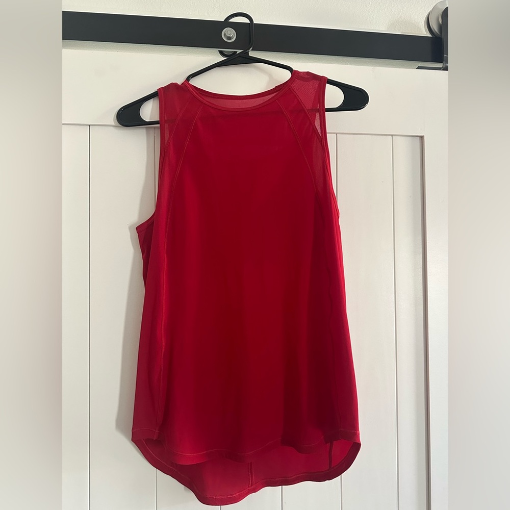 Lululemon Red Sculpt Tank Top